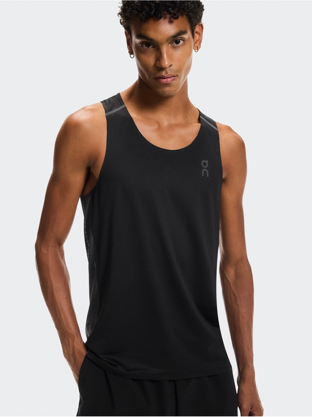 On Running Black and Gray Men's Performance Tank